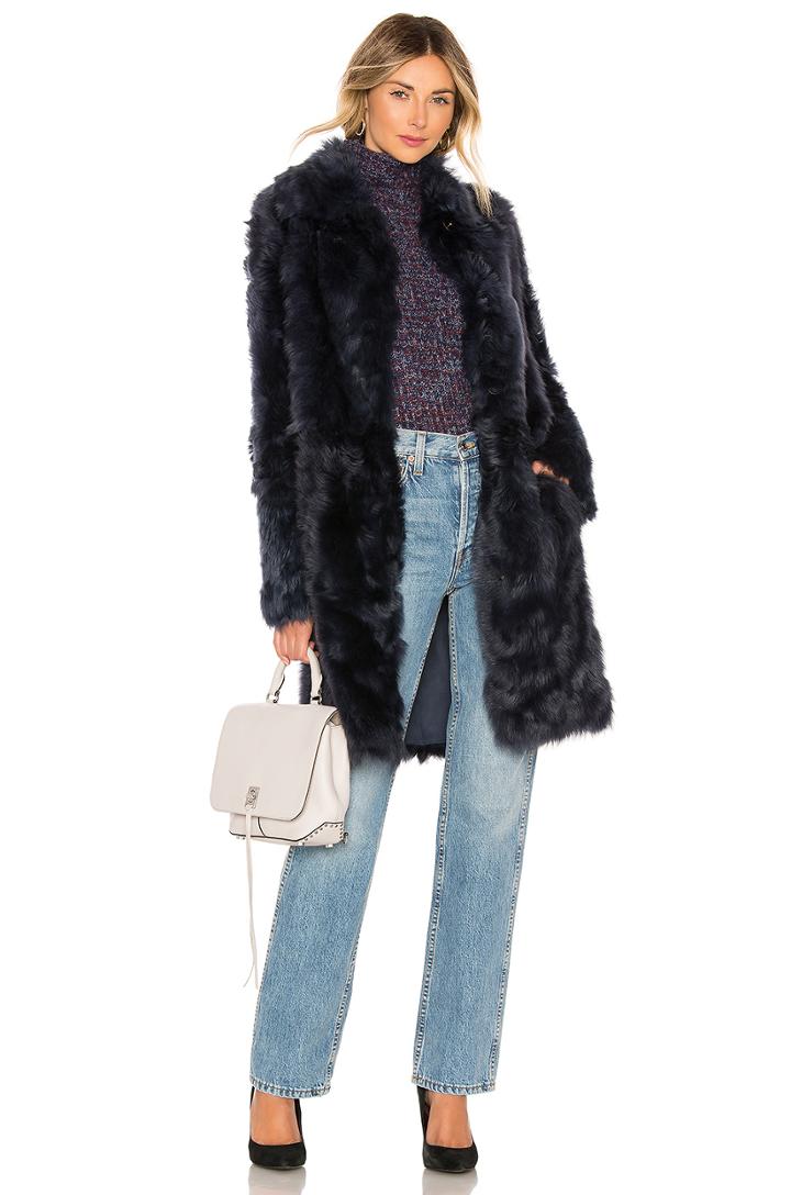 Reversible Lamb Suede Coat