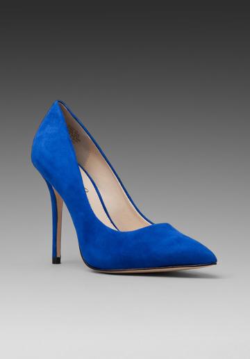 Boutique 9 Justine Heel In Blue Suede