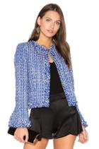 Nila Frayed Hem Box Jacket