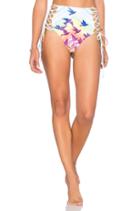 Lace Up High Waisted Bikini Bottom