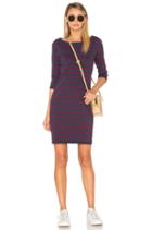 Wine Stripe Mini Dress