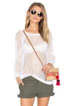3/4 Sleeve Open Knit Sweater