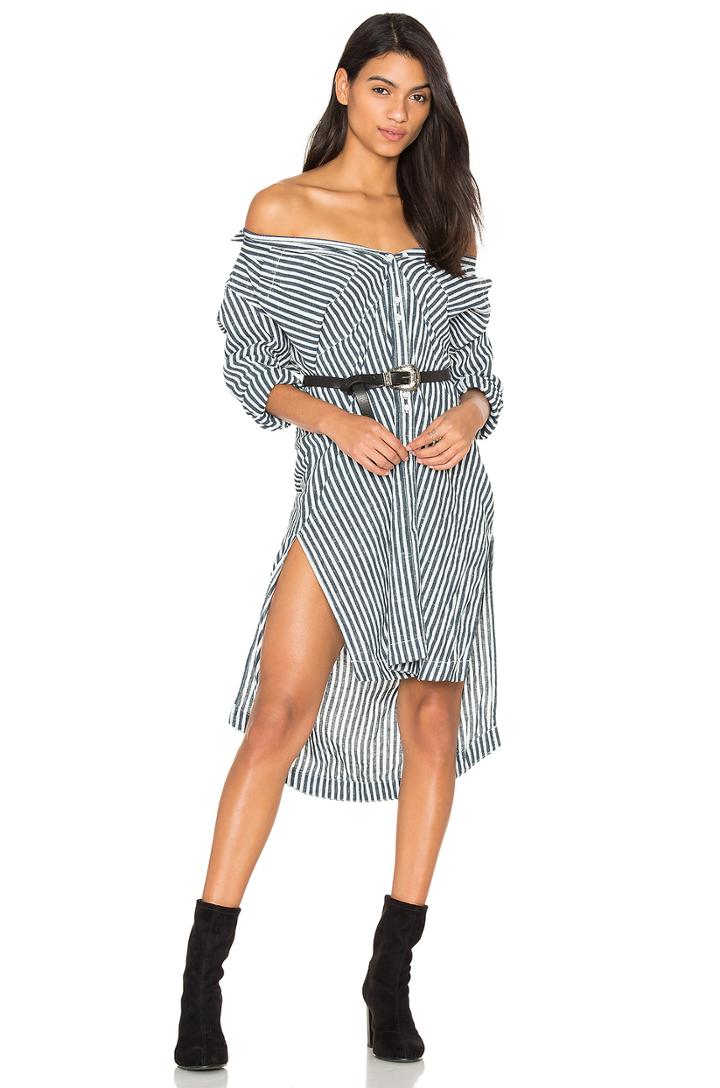 Faded In The Morning Button Down Dress