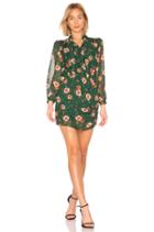 Neck Tie Long Sleeve Dress