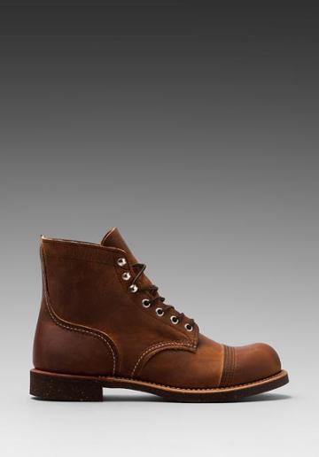 Red Wing Shoes Iron Ranger In Brown