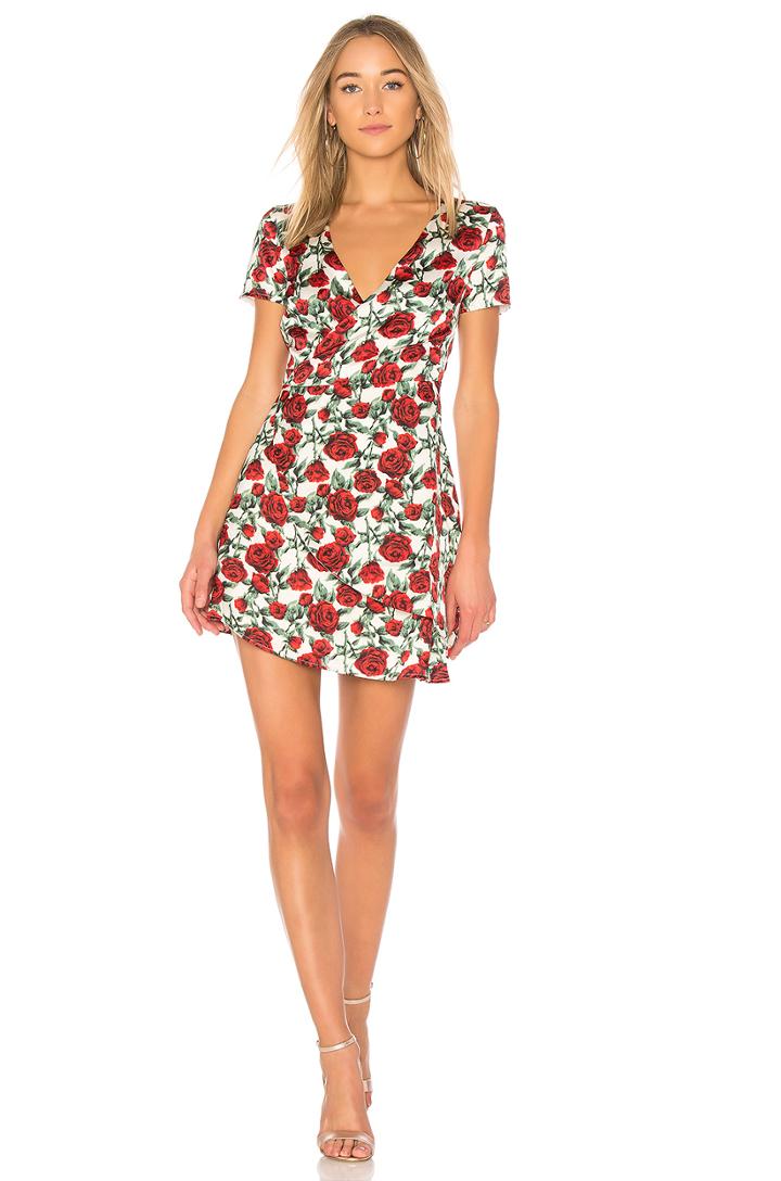 Cherry Wine Wrap Dress