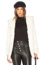 Indigo Faux Fur Coat