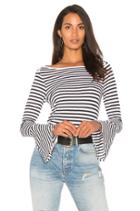 French Stripe Bell Sleeve Tee