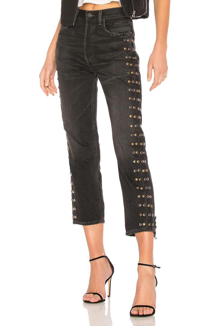 Gia High Rise Ankle Straight