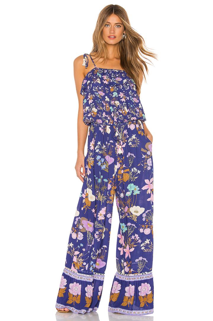 Wild Bloom Strappy Pantsuit