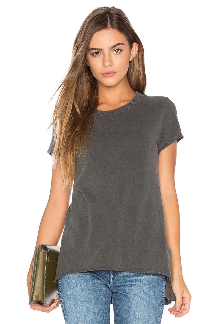 Shrunken Side Slit Tee