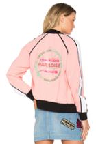 Crepe Back Satin Bomber Jacket