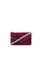 Eve Shimmer Clutch With Silver Chain