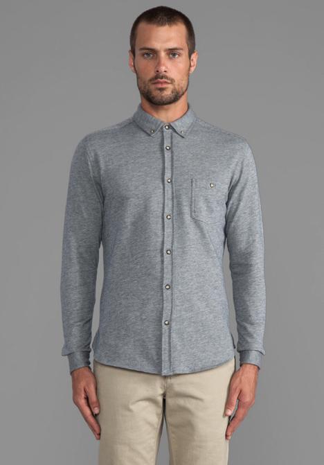 Life/after/denim Picadilly Shirt In Gray
