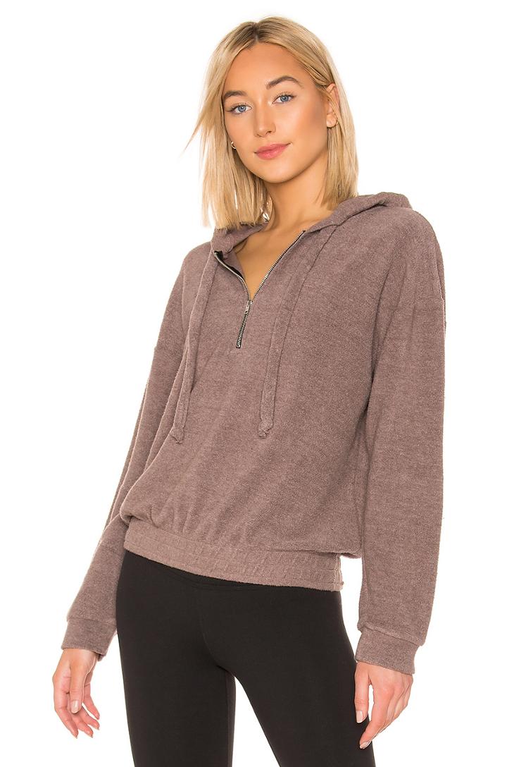 Faux Sherpa Pullover Zip Up