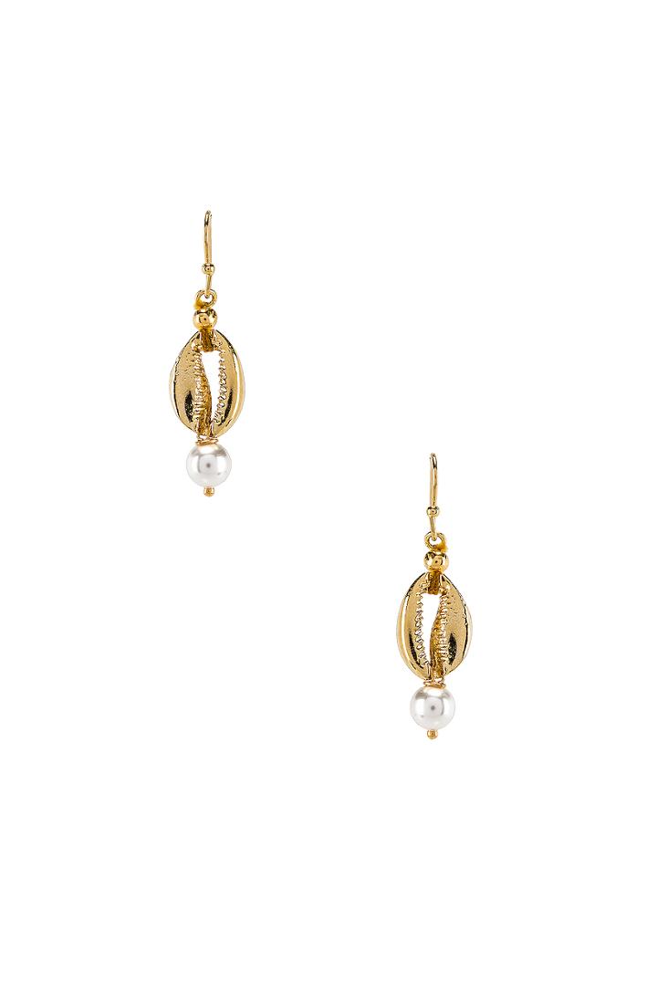 Sea Pearl Huggie Earrings