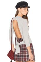 Tie Back Crop Sweater