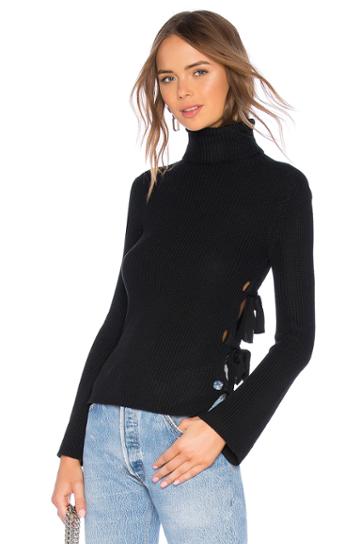Hally Lace Up Sweater
