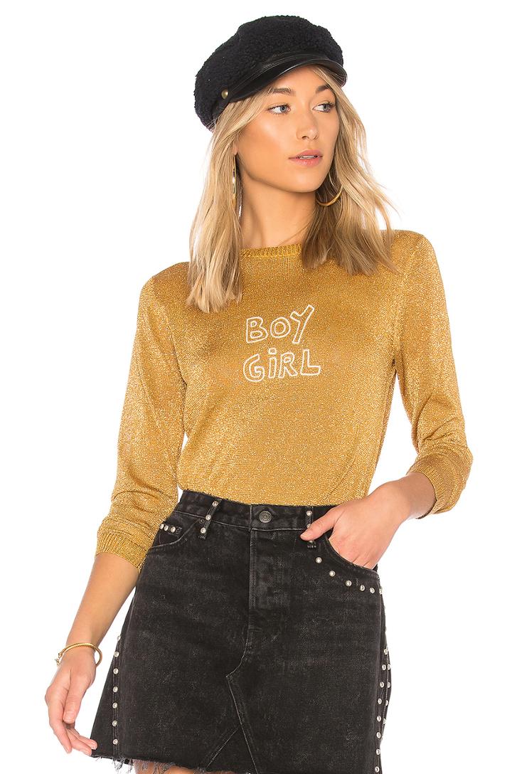 X Bella Freud Sparkle Boy Girl Jumper