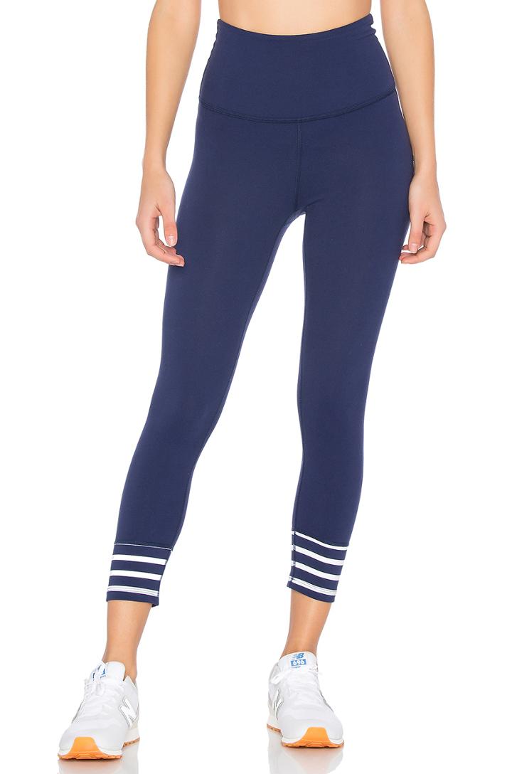 X Kate Spade Sailing Stripe High Waisted Capri Legging