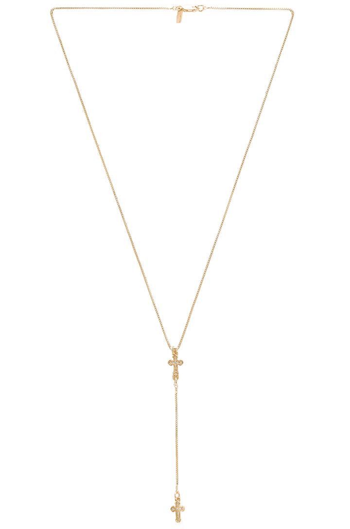 Stella Cross Rosary Necklace