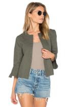 Ruffle Sleeve Jacket