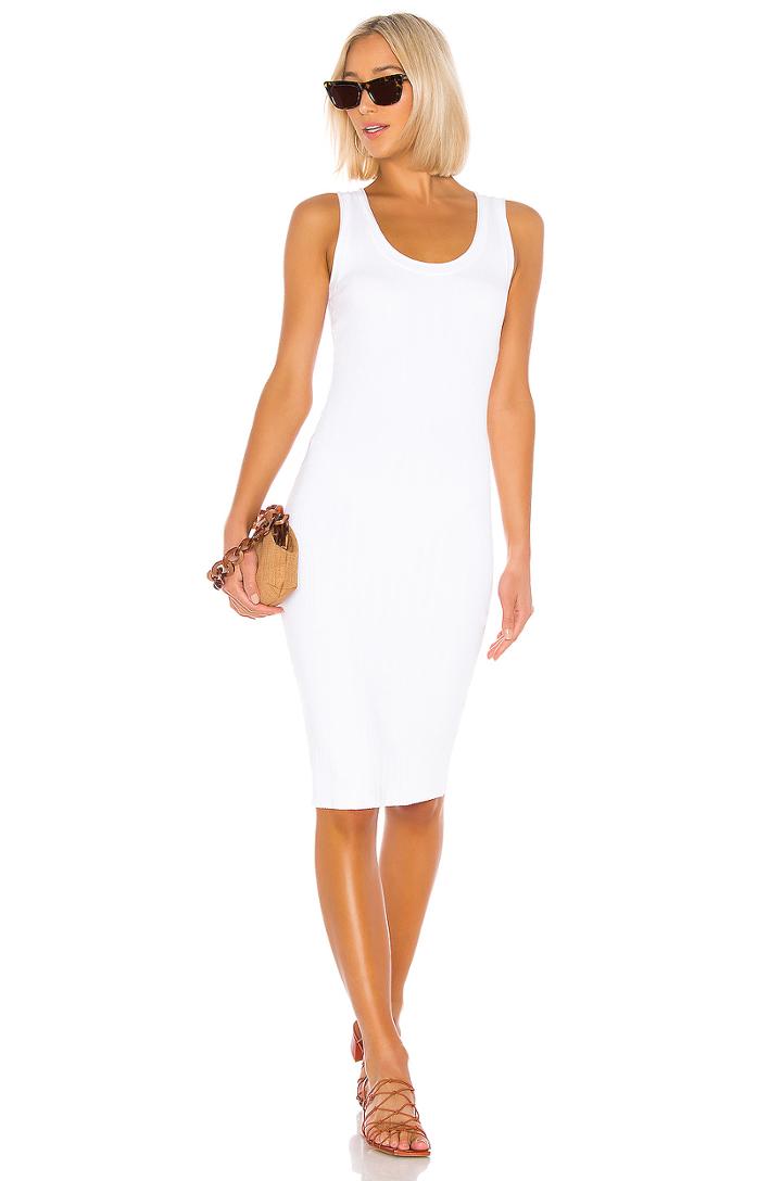 Rib Scoop Tank Midi Dress