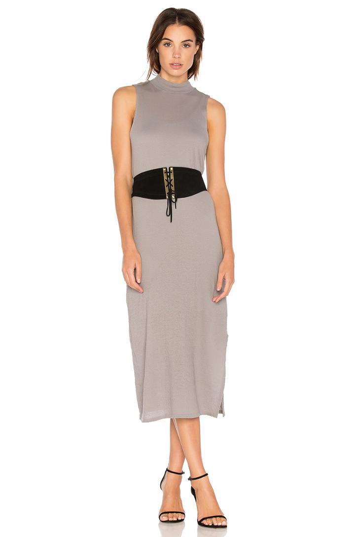 Crepe Knit Midi Dress