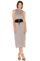 Crepe Knit Midi Dress