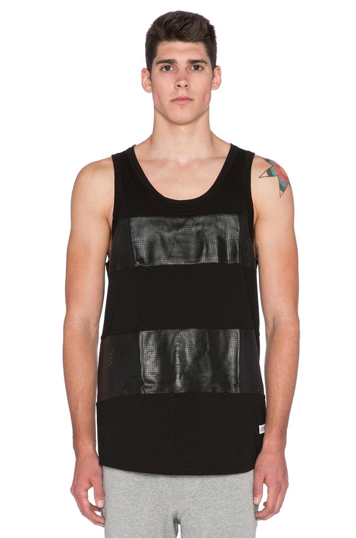 Perforated Leather Panel Tank