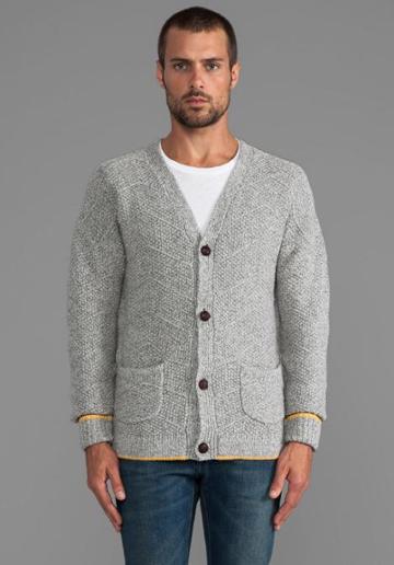 Levi's: Made & Crafted Wool Cardigan In Gray