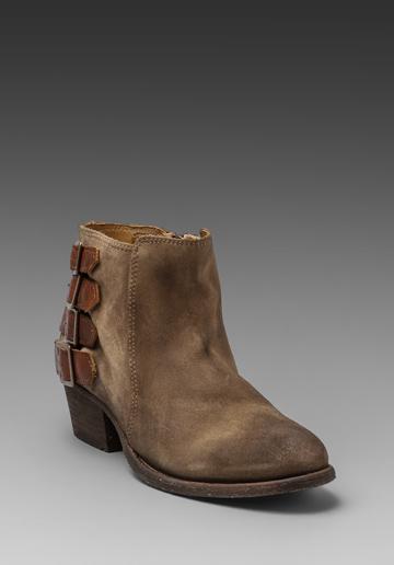 H By Hudson Encke Suede Bootie In Brown