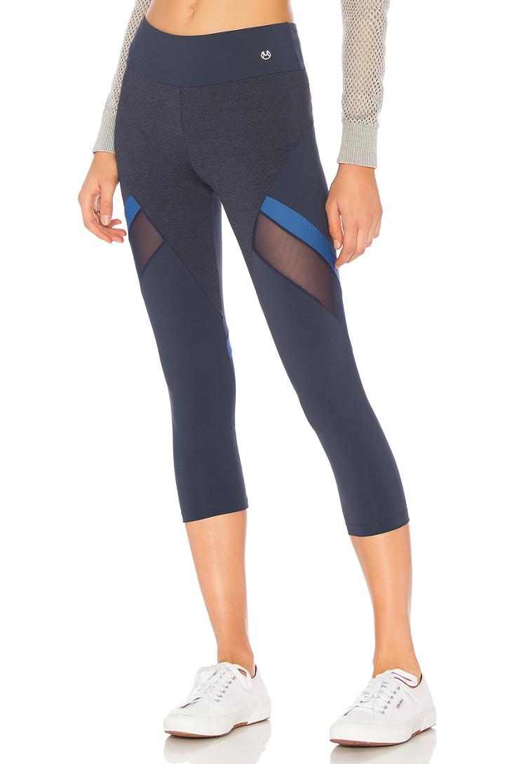 Deep Blue Lagoon Capri Legging