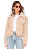 Bandit Cord Faux Fur Trucker Jacket