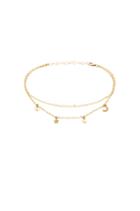 X Revolve Star And Moon Double Anklet