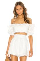 Allia Pintuck Off Shoulder Top