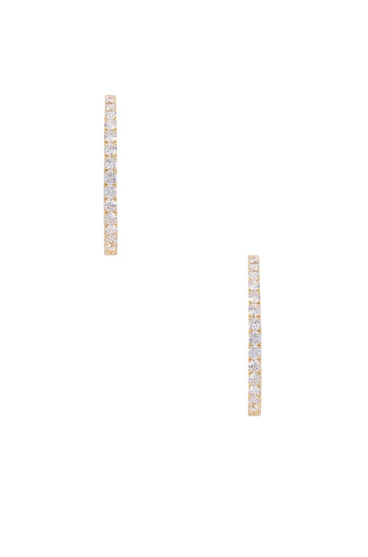 Bella Pave Hoop Earring