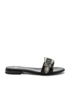 Buckle Leather Slide