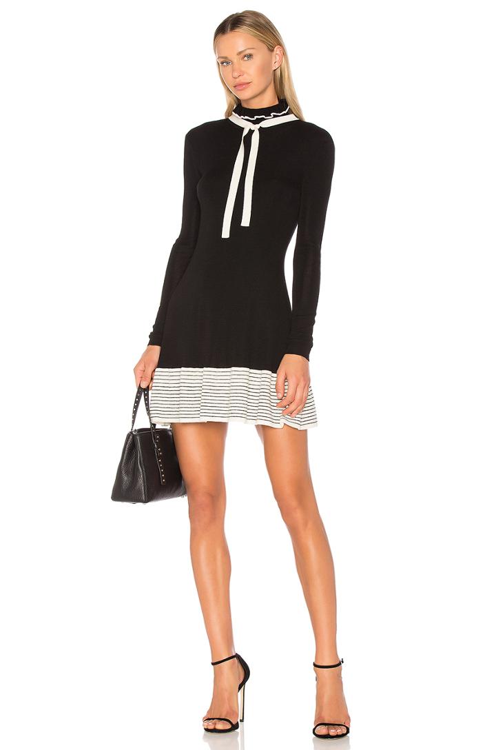 Tie Neck Detail Mini Dress