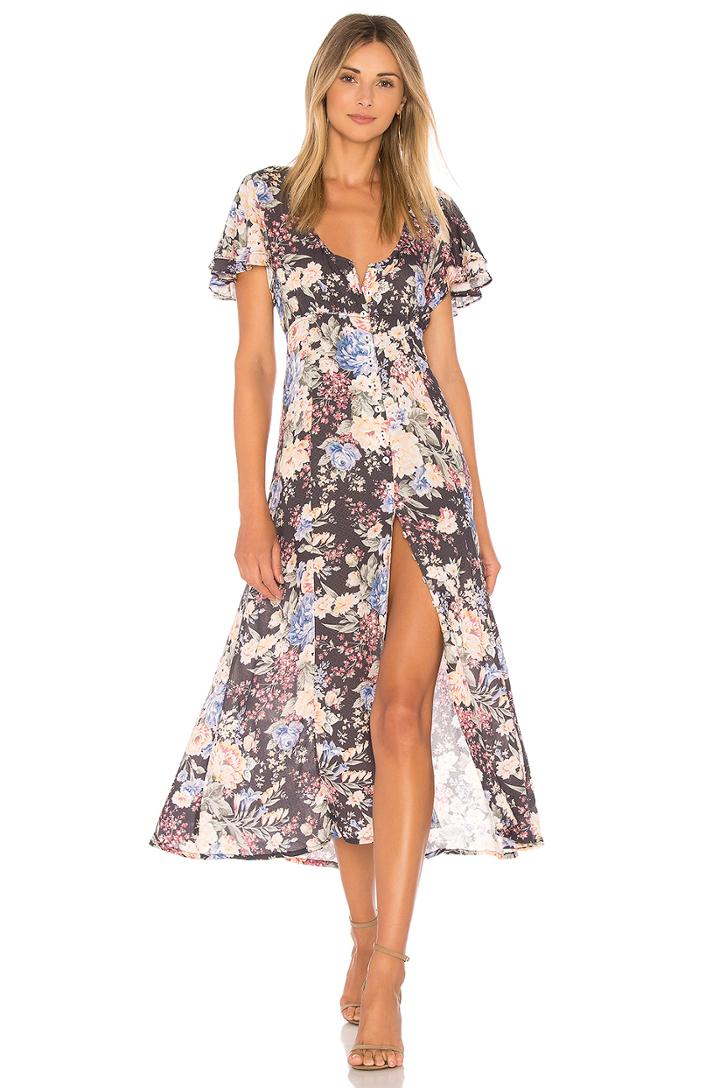 Dahlia Frill Sleeve Day Dress
