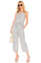 Linen Blend Stripe Jumpsuit