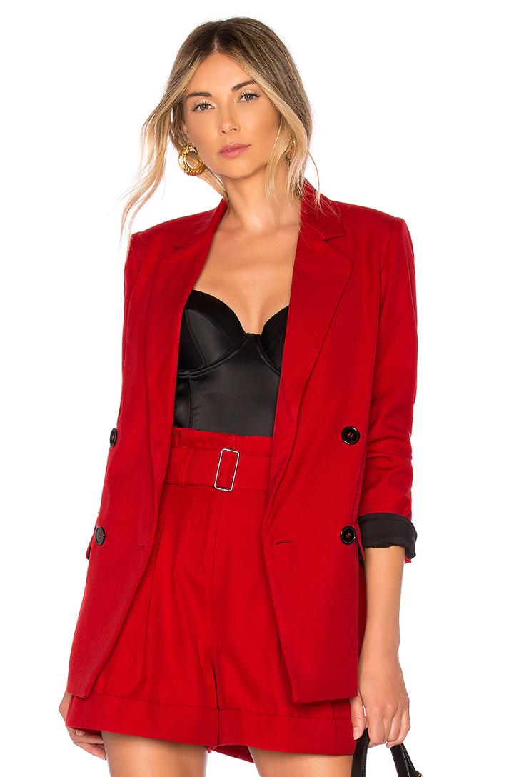 Red Suiting Blazer