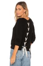 Athletic Lace Up Sweatshirt