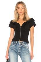 Off The Shoulder V Neck Top