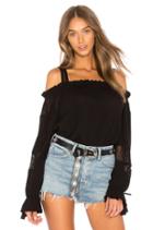 Long Sleeved Cold Shoulder Top