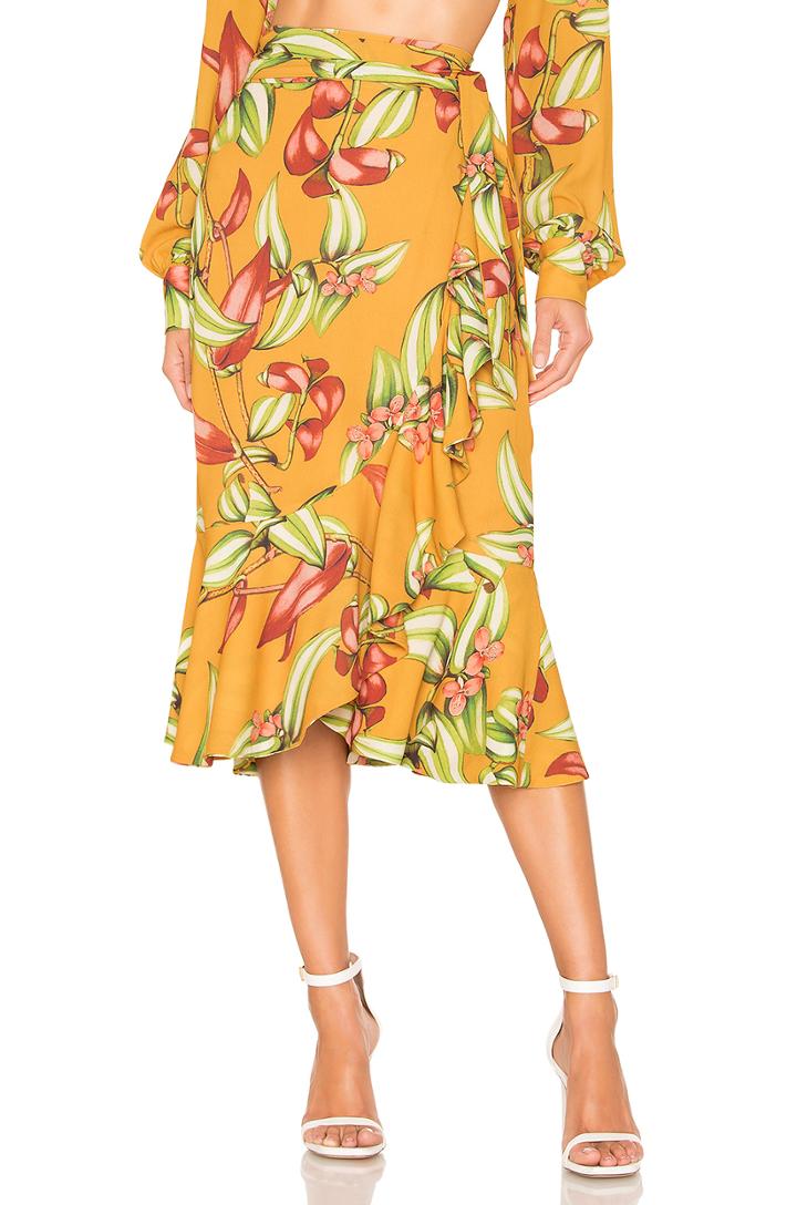 Zebrina Print Wrap Skirt