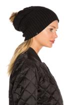 Fleece-lined Faux Fur Pom Pom Hat