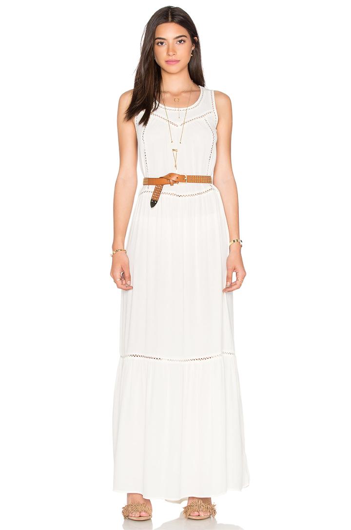 Mesh Detail Maxi Dress