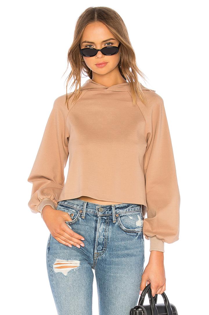 Cropped Raglan Hoodie