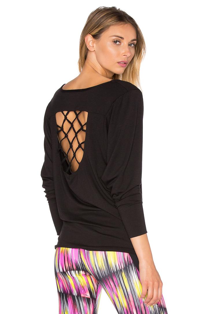 Knotted Jacquard Dolman Tee